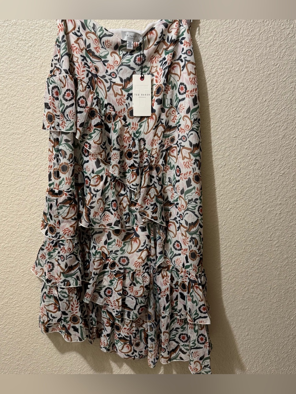 Ted Baker Floral Maxi Skirt 3 (size 8) NWT
